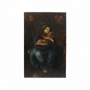 Escuela española. s.XIX “La Virgen con el niño”