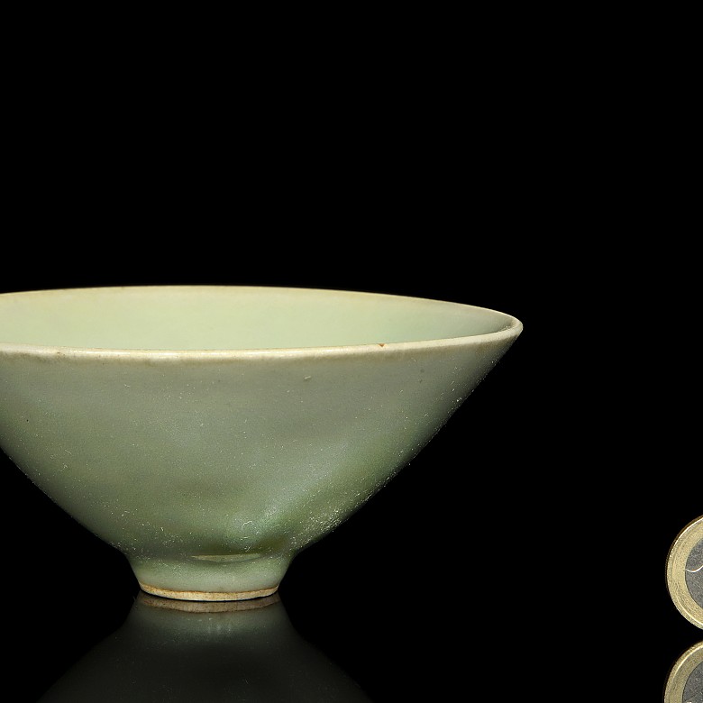 Cuenco de cerámica verde celadón, estilo Song - 7