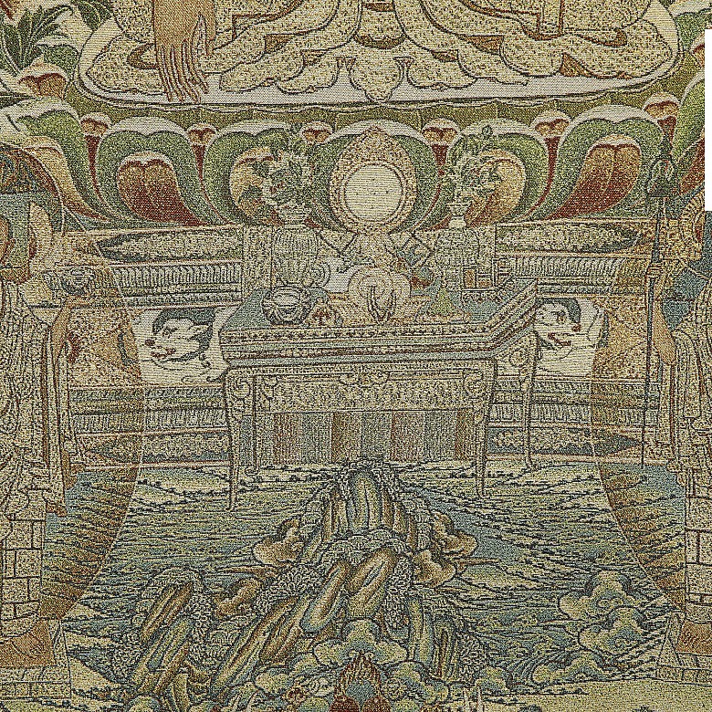 Buddha tapestry, 20th century - 3