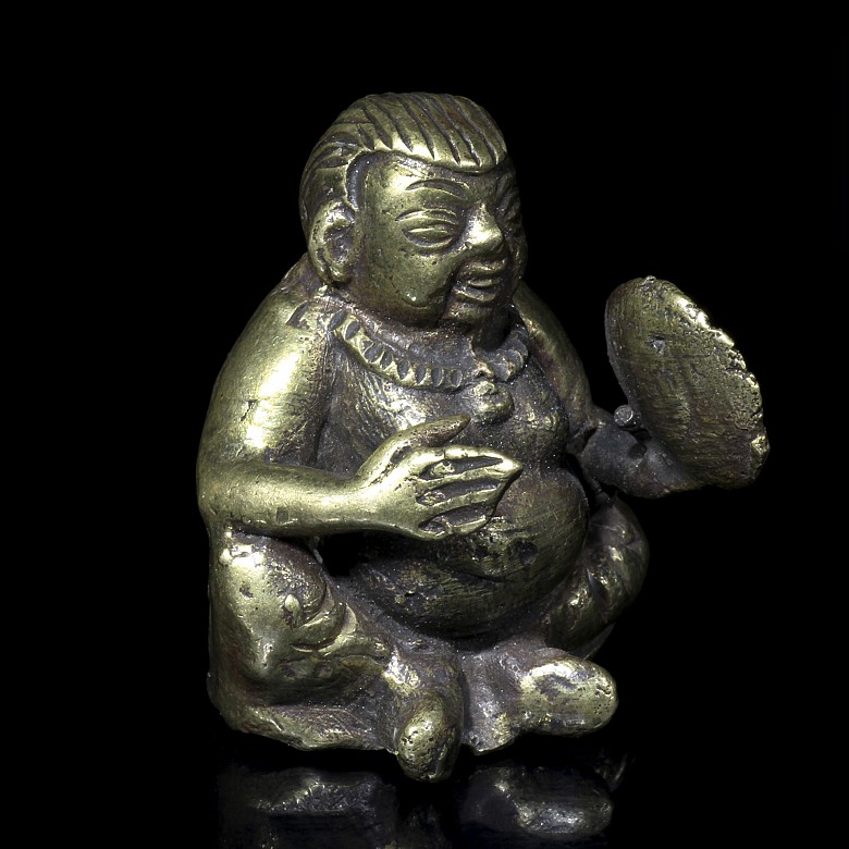 Small bronze figures, Asia.