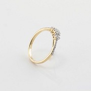 Precioso anillo oro amarillo 18k y diamantes 0.26cts - 1