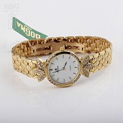 Cyma Lady Gold Watch with 70 Diamonds (new) - 1