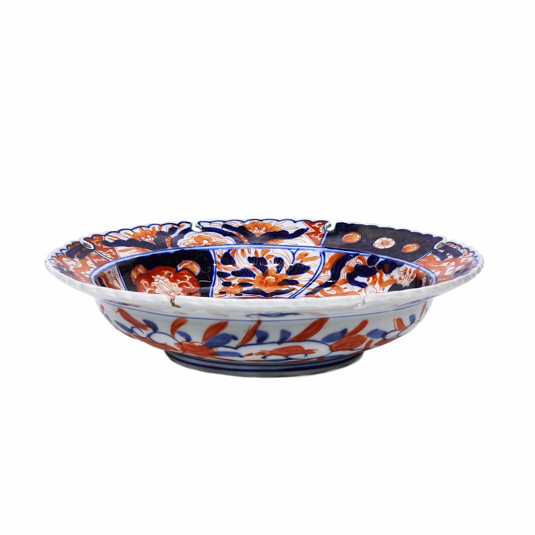 Imari porcelain bowl and plate, Japan - 4