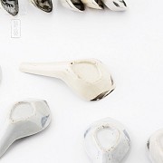 13 cucharas de porcelana china, S.XIX - 3