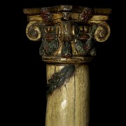 Ionic wooden column, 20th century