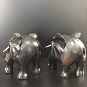 非洲乌木雕刻大象 - 5