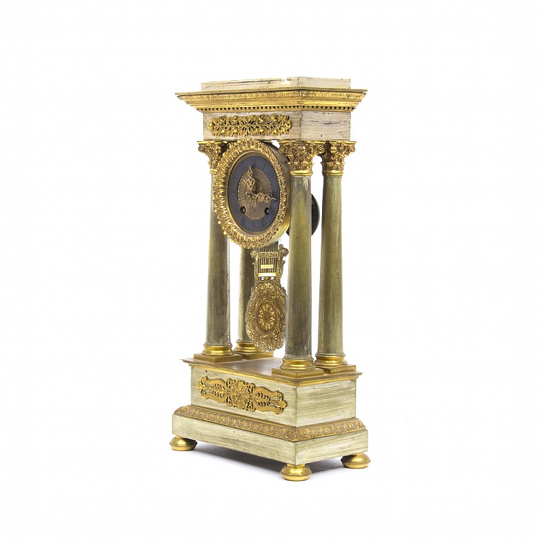 Reloj de columnas, estilo imperio, Francia s.XIX