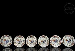 Six Indian Company plates, Qing dynasty