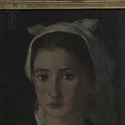 Retrato mujer con pañuelo - 13