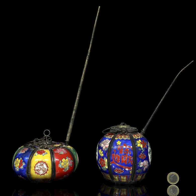 Porcelain enameled water pipes, 19th - 20th Century
