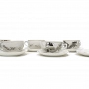 Juego de té chino en porcelana, S.XX - 7