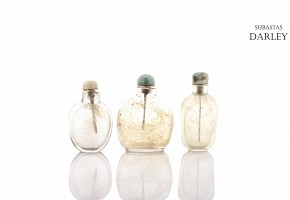Tres botellas de Rapé, China, s.XX