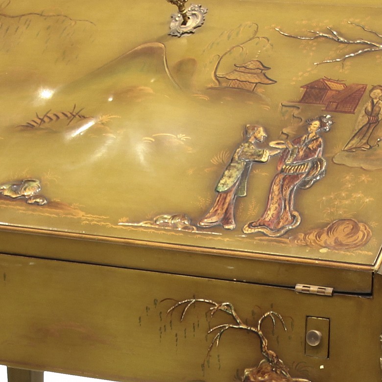 Lady's desk lacquered, 20th century - 3