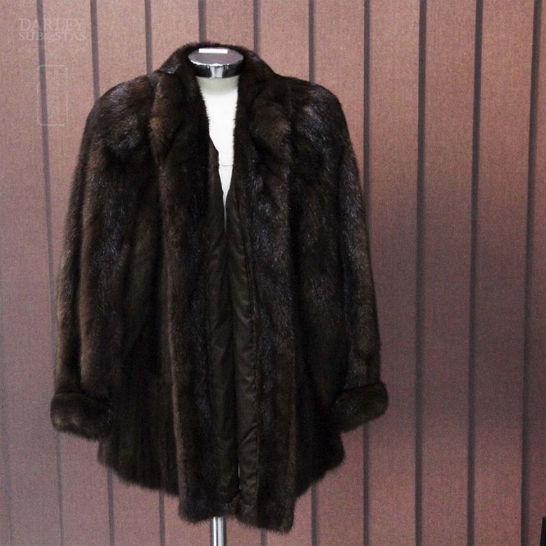 Dark mink coat - 8