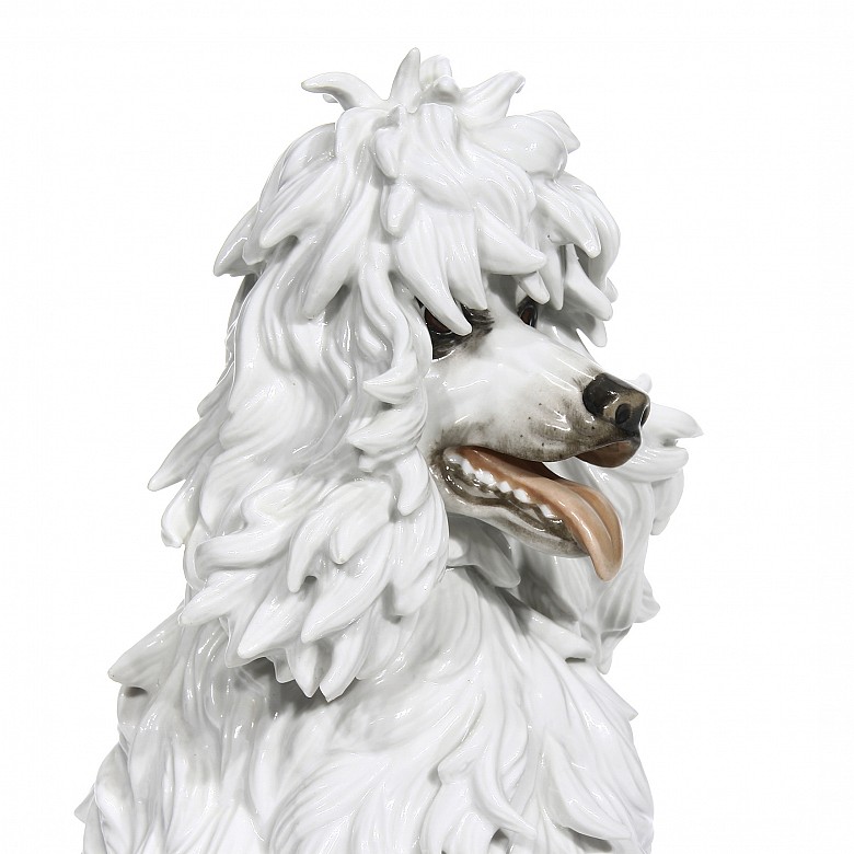 An Algora porcelain poodle, 20th century - 5