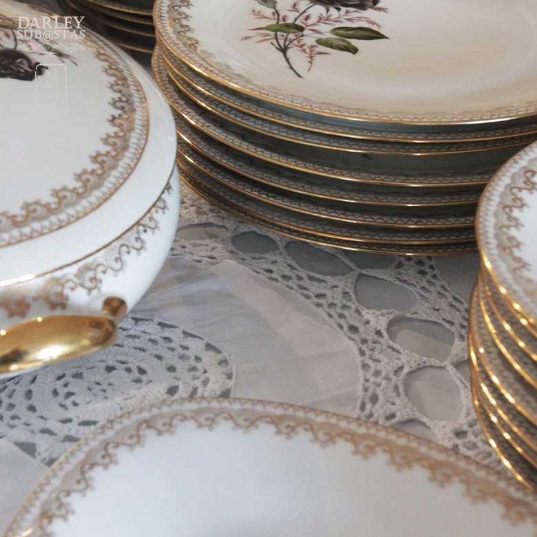 Complete dinnerware- Porcelain Limoges - 3