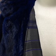 Nice blue mink fur coat - 1
