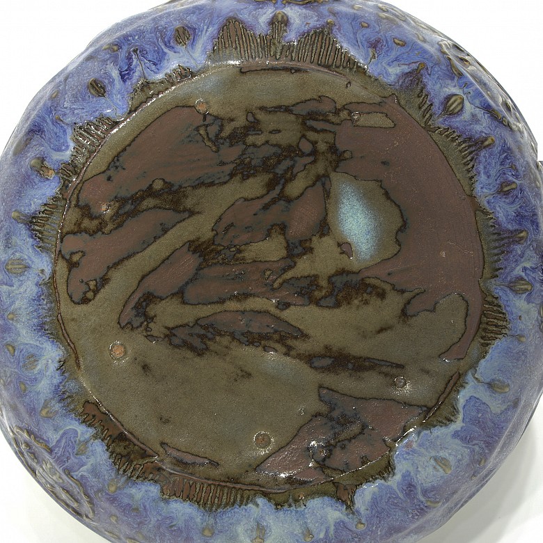 Glazed ceramic bowl, Qing dynasty.