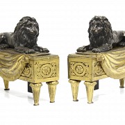 Pair of bronzes following models by Pierre-Philippe Thomire (1751-1843), France, 19th century