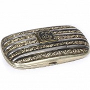 Spanish silver cigarette case, 20th century