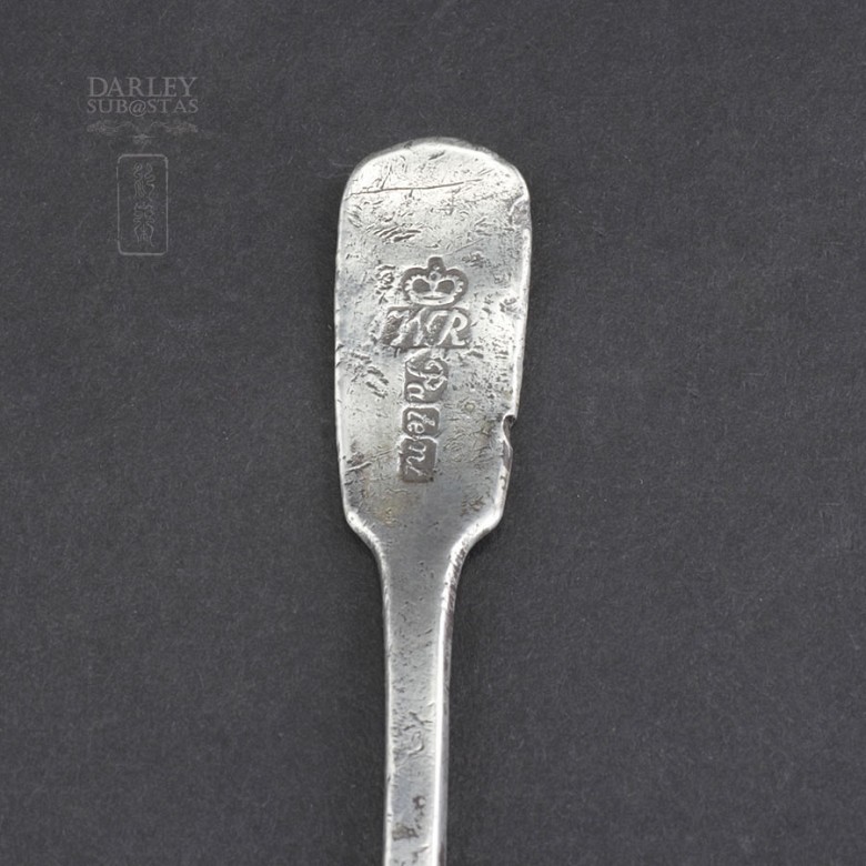 Old pewter spoon - 3