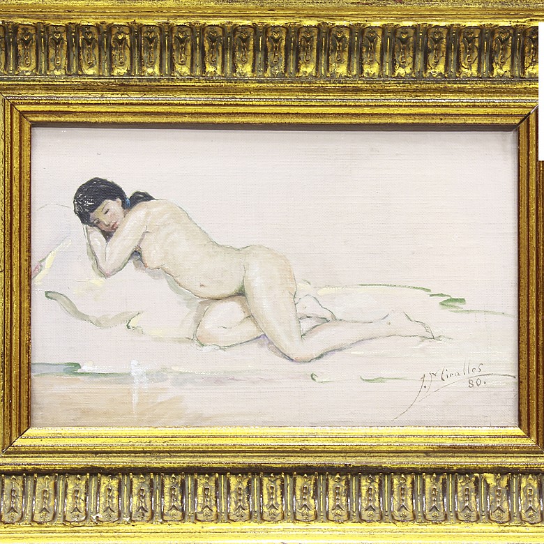 Juan García Miralles (1952) estudios de desnudo.