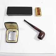 Dupont lighter, Ronson, polygraph and pipe - 1