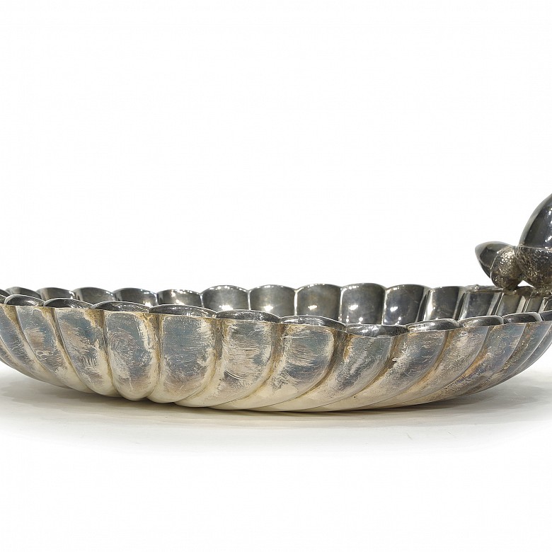 Spanish silver tray, 20th century
