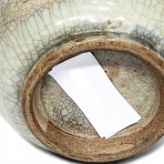 Jarrón de cerámica esmaltada, China, s.XX