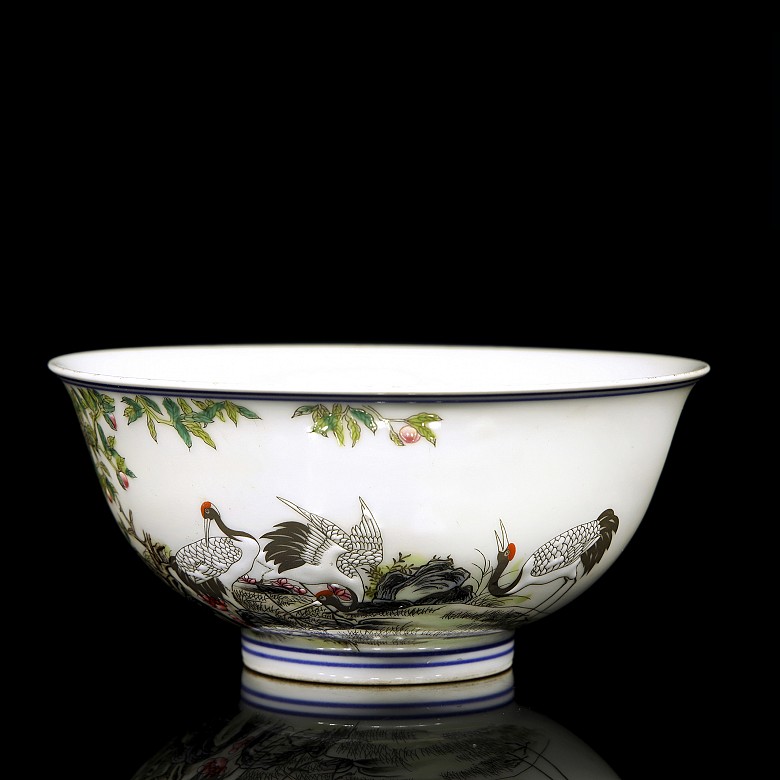 Bowl with cranes, 20th century - 1