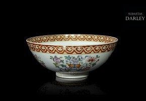 Enameled bowl with 