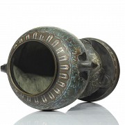 Jarrón de cloisonné en bronce esmaltado, S.XX