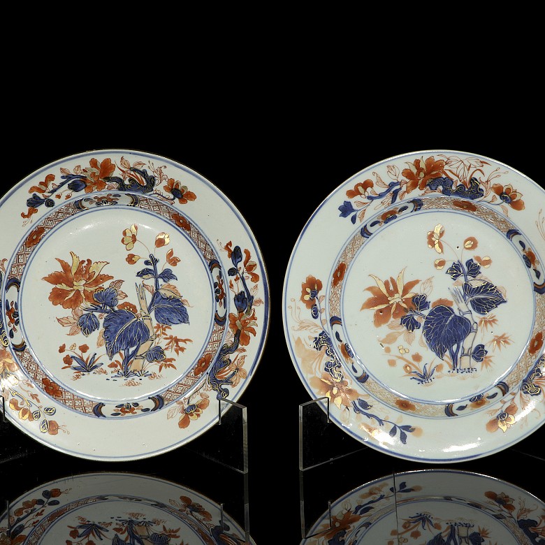 Six Indian Company plates, Qing dynasty - 1