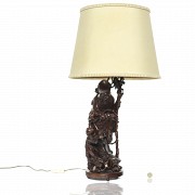 Lamp with Chinese sage, 20th century