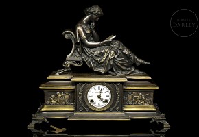 Bronze table clock 