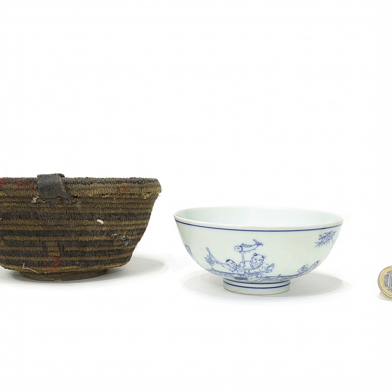 Porcelain bowl, blue and white, Yongzheng (1723 - 1735)