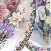 Porcelain oval decorated plates, Lena Luis, 1996. - 3