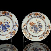 Seis platos de Compañia de Indias, dinastía Qing - 2
