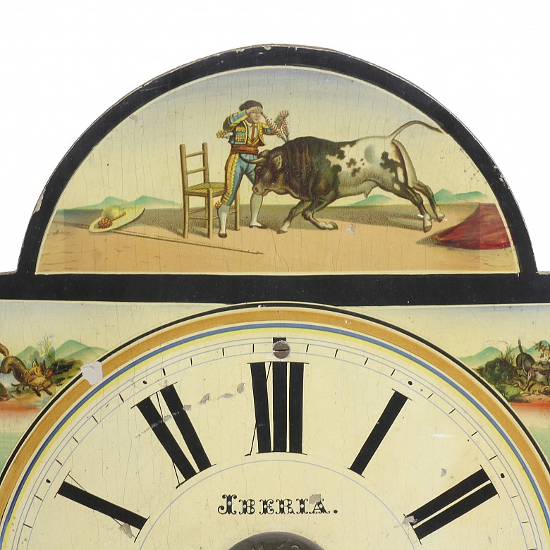 Caja de reloj con péndulos, S.XIX - 7