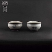 Tres bols de cerámica china - 7