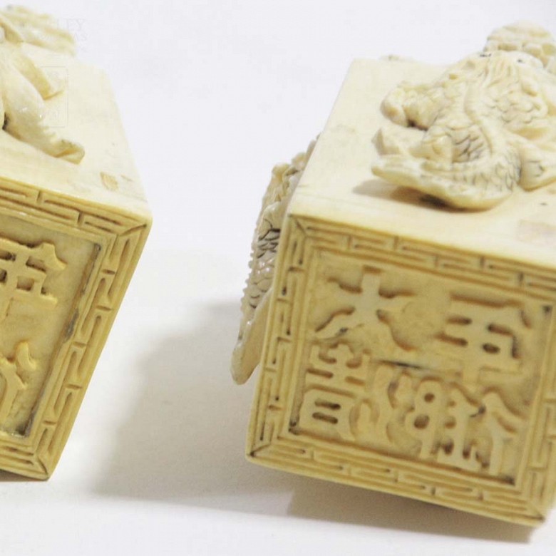 Ivory Chinese Seals - 3