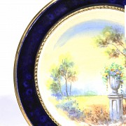 Pair of glazed ceramic plates, Peyró. s.XX - 1