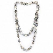 Multicolor Pearl Necklace Pearl diameter of 11mm each. Length: 100 cm