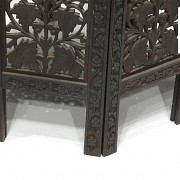 Carved wood table with a base, 20th century - 7