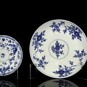Two blue-and-white porcelain 
