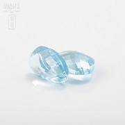 Pair of blue topaz 15.50cts - 1