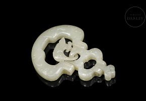Jade amulet 'Carp', Qing Dynasty
