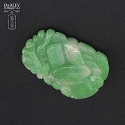 Green jade pendant - 2