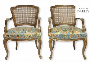 Pair of armchairs, 20th century