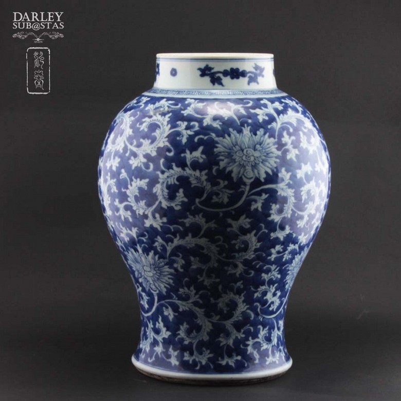 Jarrón chino de porcelana, S.XIX